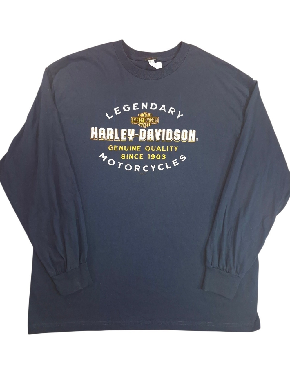 Harley Davidson Genuine MotorClothes Long Sleeve XL Navy Seacoast North Hampton